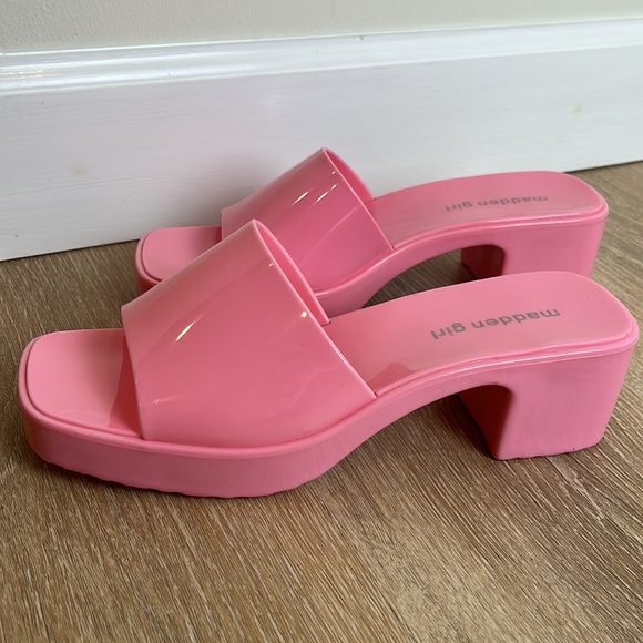 Madden Girl women’s Bubegum Pink Palacee Heeled Sandal. Size 9 - Picture 5 of 7